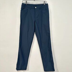 Lululemon ABC Classic Fit Pants 30x32 Blue Performance Wear 5-Pocket Warpstreme